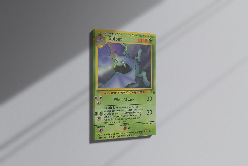 GeekCultcha Pokémon Golbat Premium Canvas Painting Stylish Design