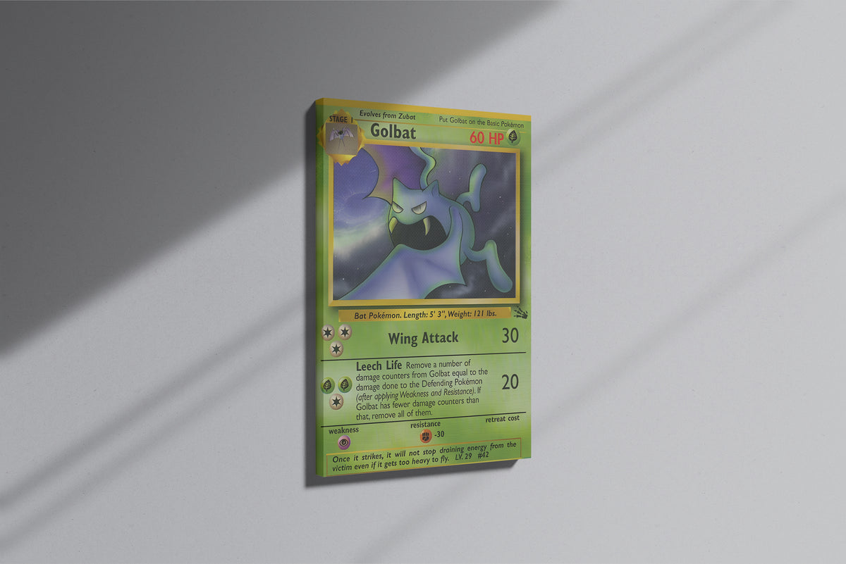 GeekCultcha Pokémon Golbat Premium Canvas Painting Stylish Design