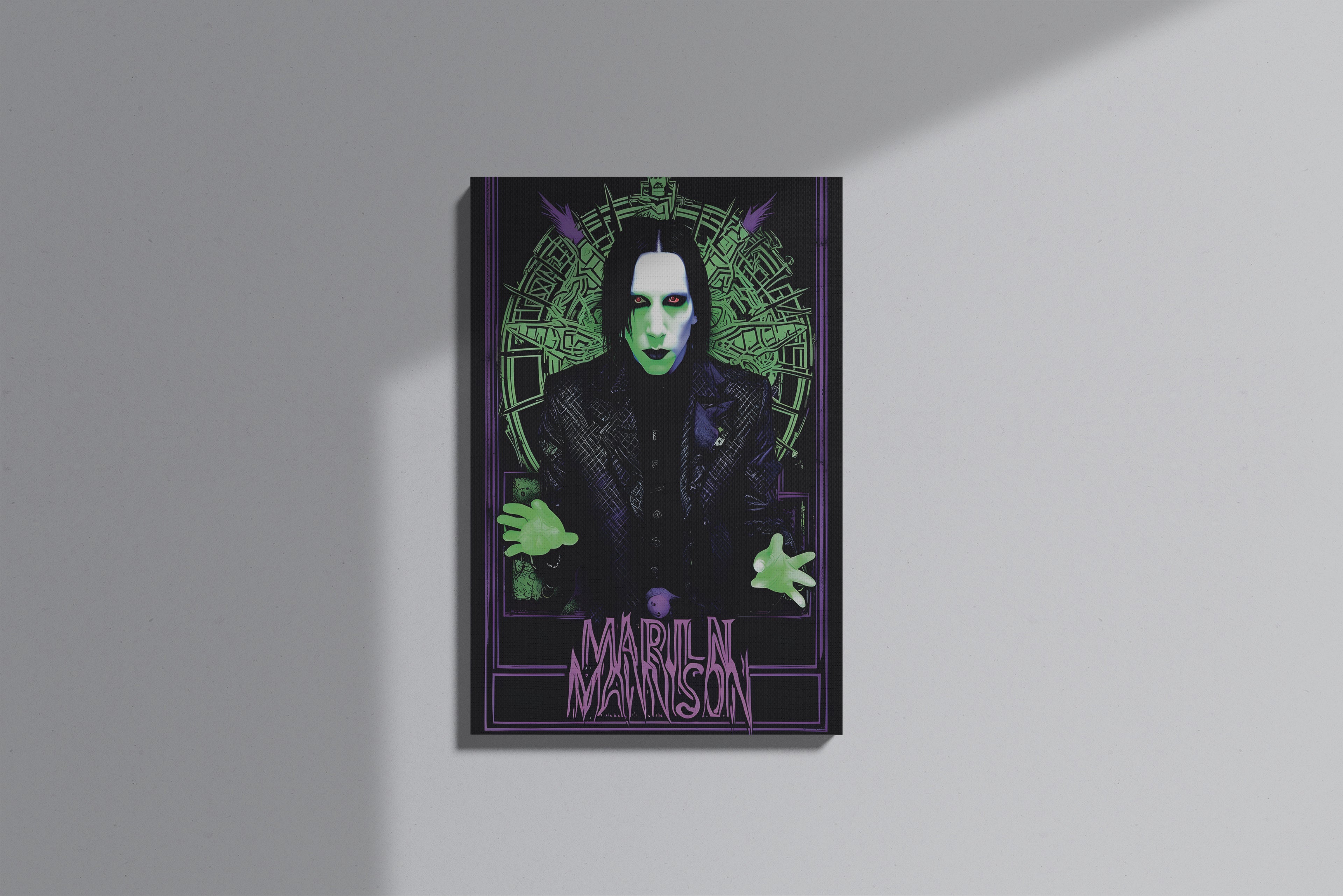 GeekCultcha Marilyn Manson Gothic Premium Canvas Print