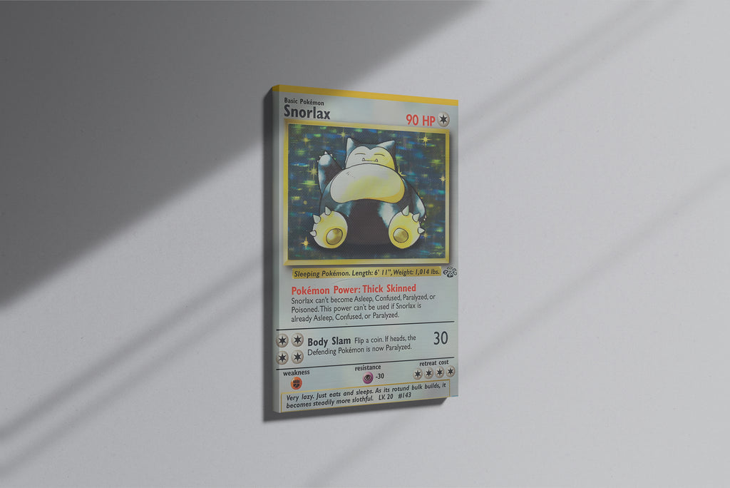 GeekCultcha Pokémon Snorlax Premium Canvas Print Modern