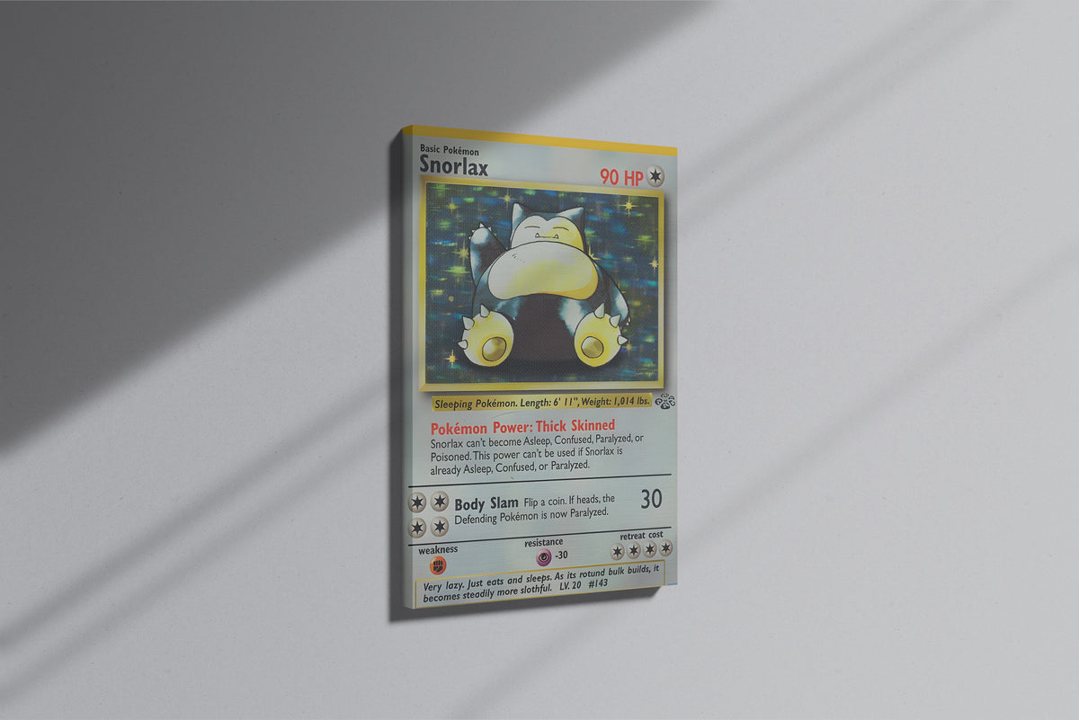 GeekCultcha Pokémon Snorlax Premium Canvas Print Modern
