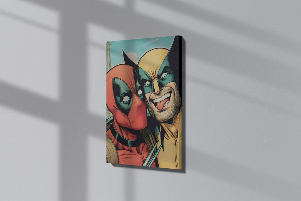 GeekCultcha Marvel Deadpool and Wolverine Premium Canvas Print