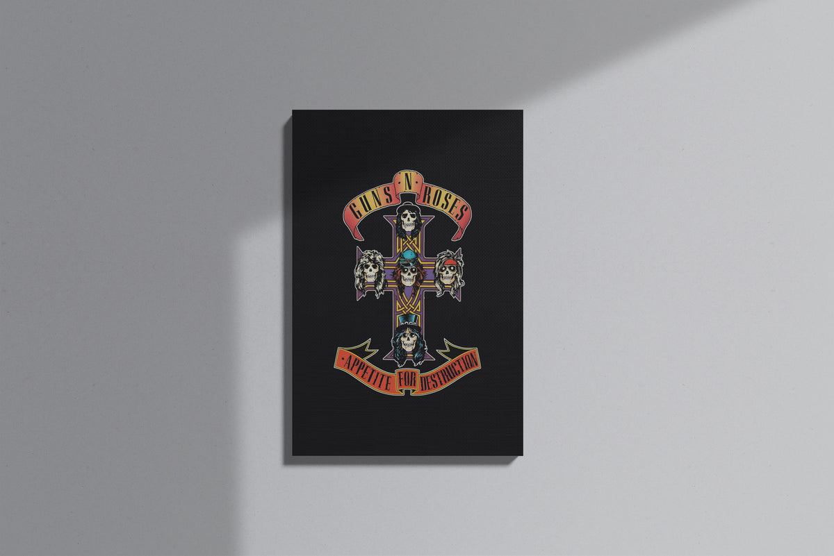GeekCultcha Guns N' Roses Appetite for Destruction Premium Canvas Print