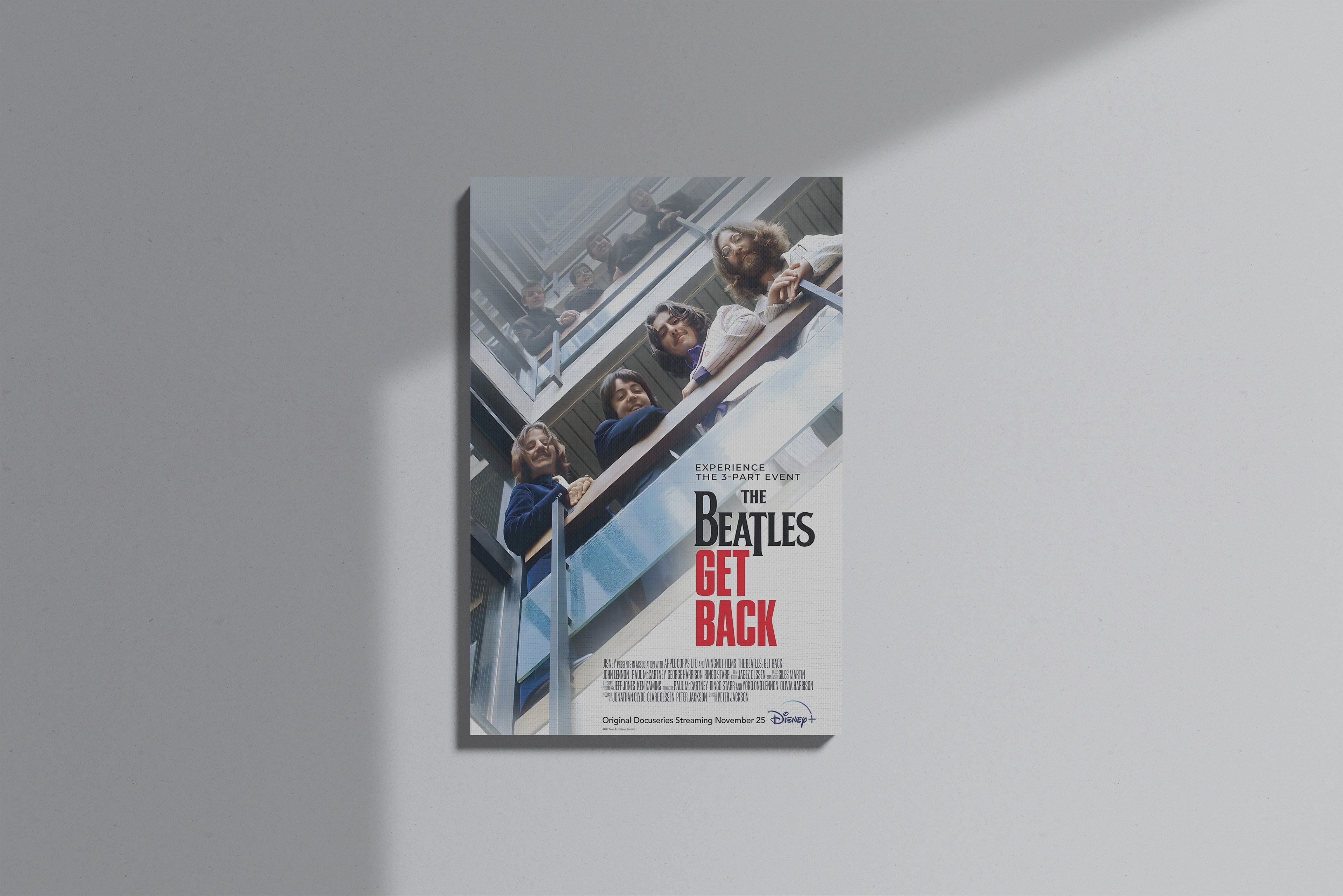 GeekCultcha The Beatles Get Back Premium Canvas Print