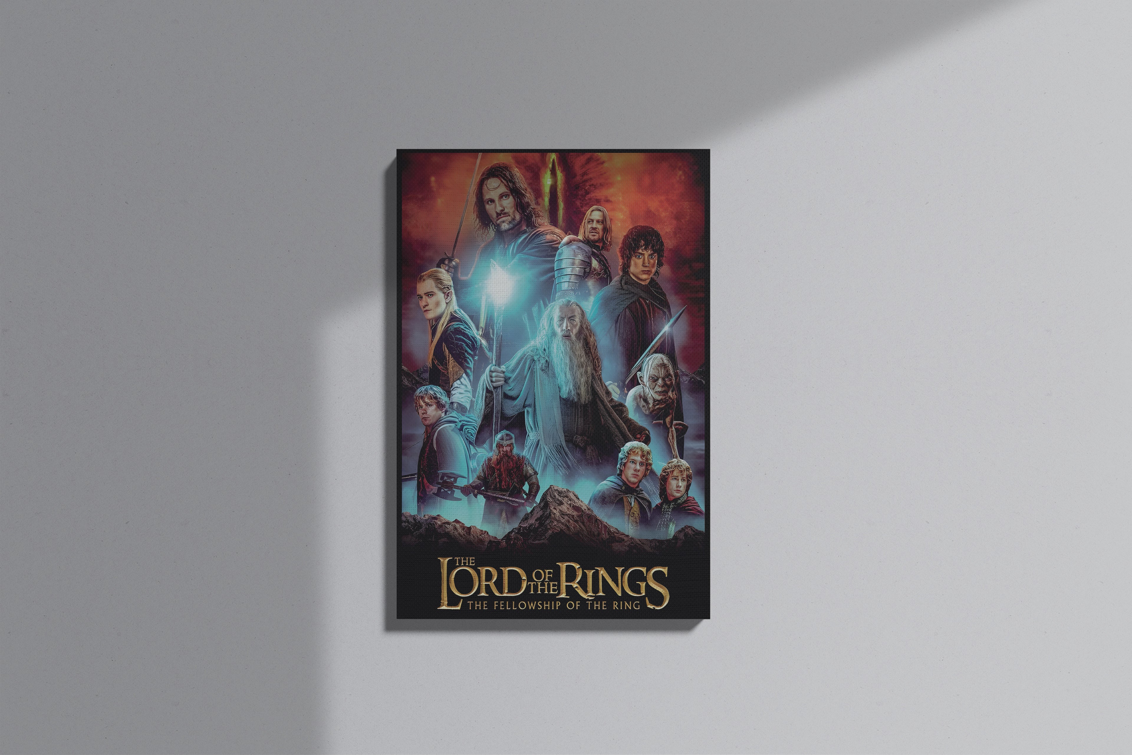 GeekCultcha The Lord of the Rings Fellowship of the Ring Premium Canvas Print