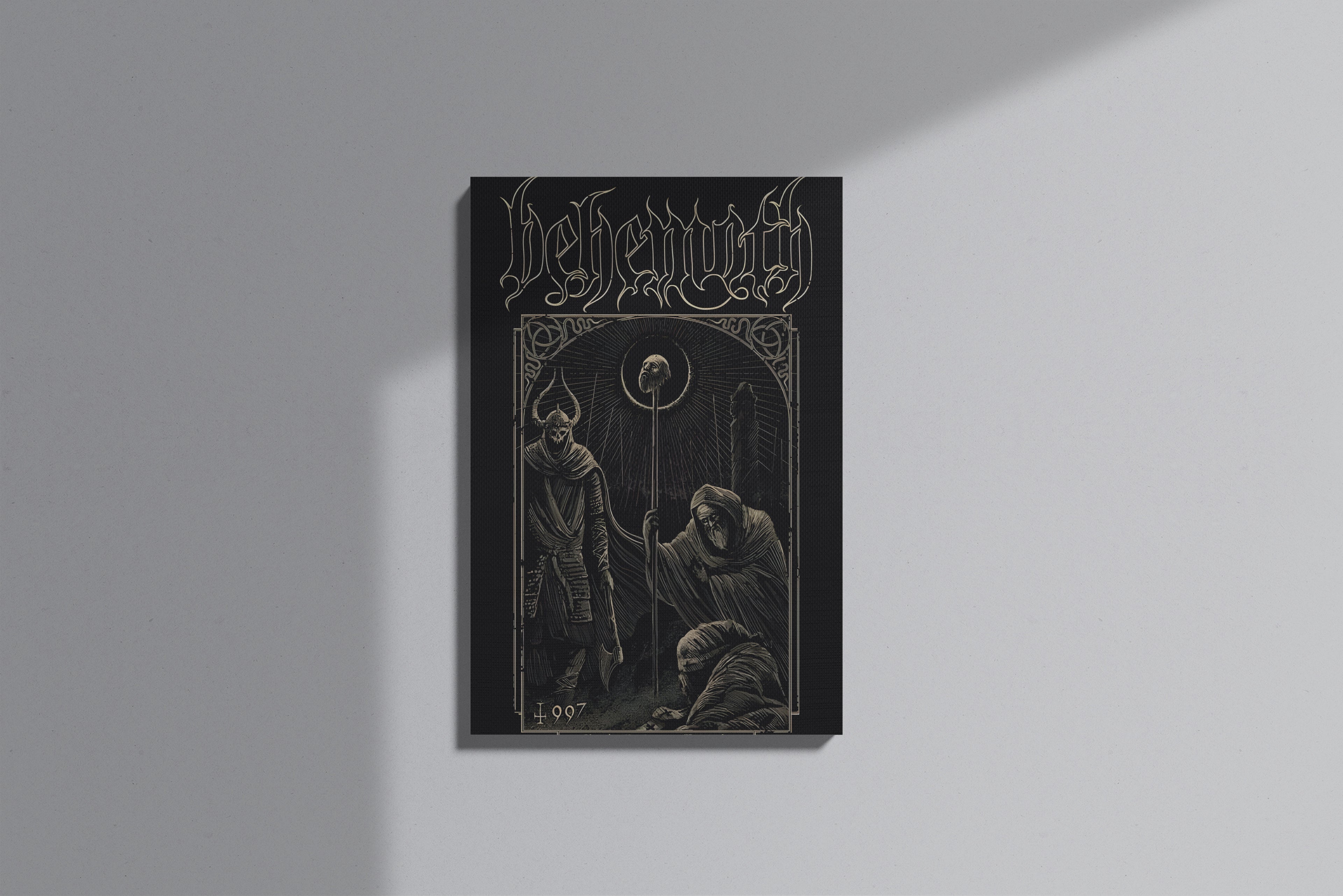 GeekCultcha Behemoth Dark Art Premium Canvas Painting
