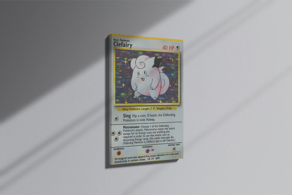 GeekCultcha Pokémon Clefairy Premium Canvas Print