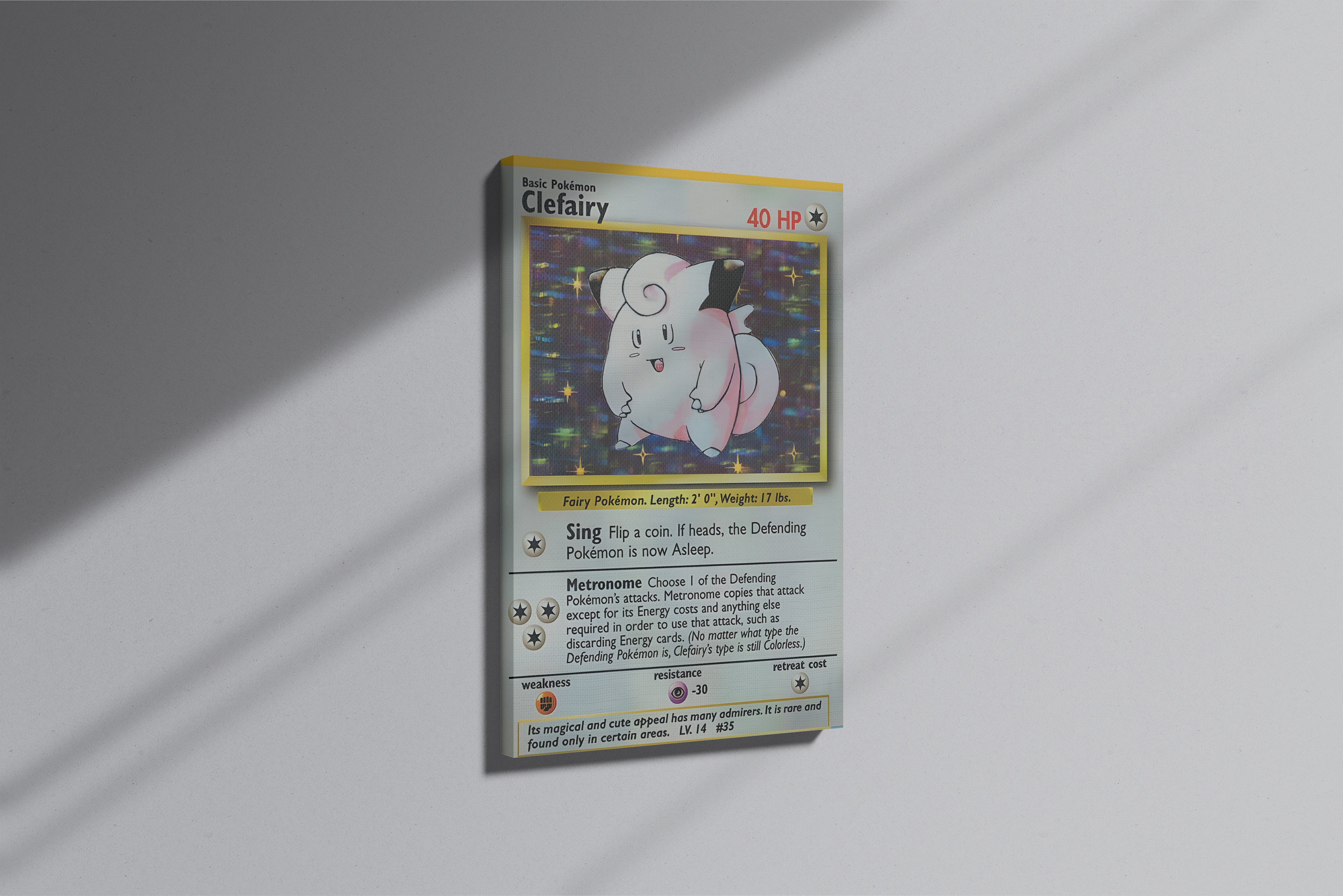 GeekCultcha Pokémon Clefairy Premium Canvas Print