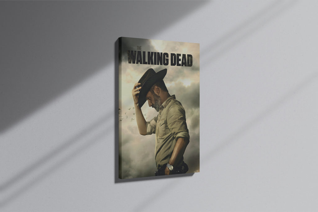 GeekCultcha The Walking Dead Rick Grimes Premium Canvas Print