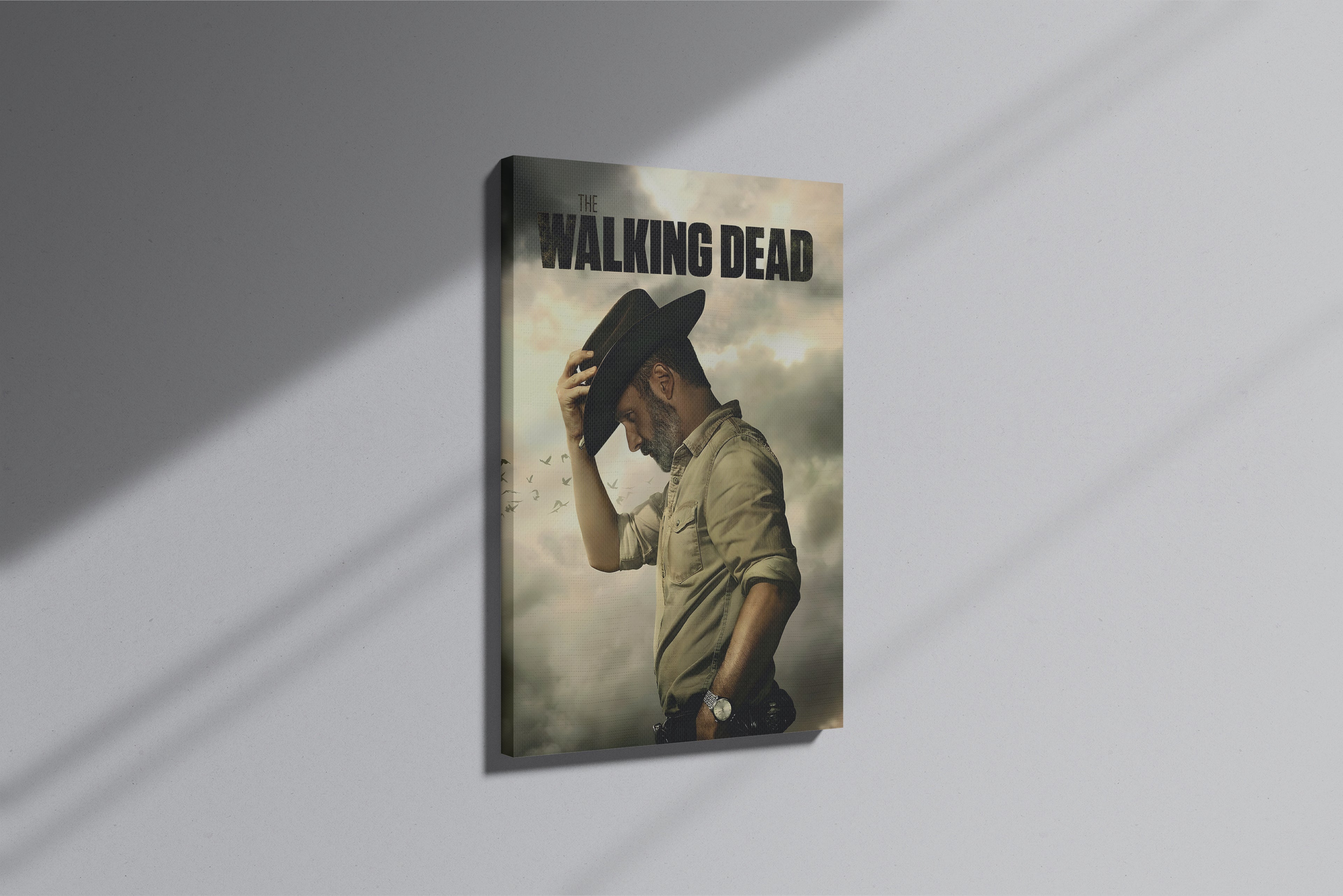 GeekCultcha The Walking Dead Rick Grimes Premium Canvas Print
