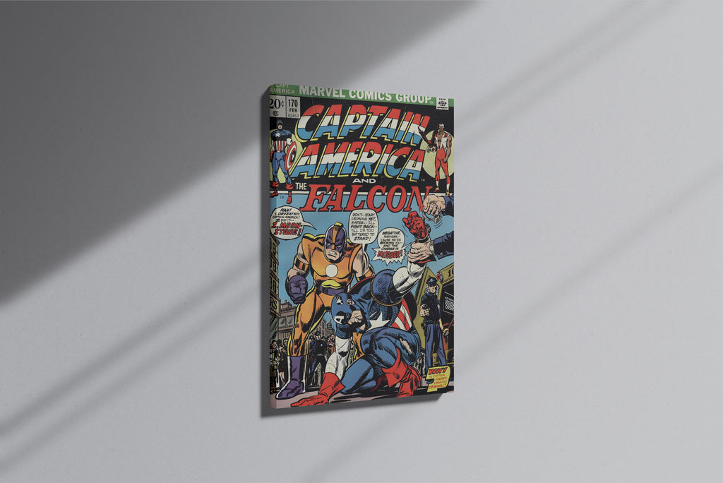 GeekCultcha Marvel Captain America and Falcon Premium Canvas Print