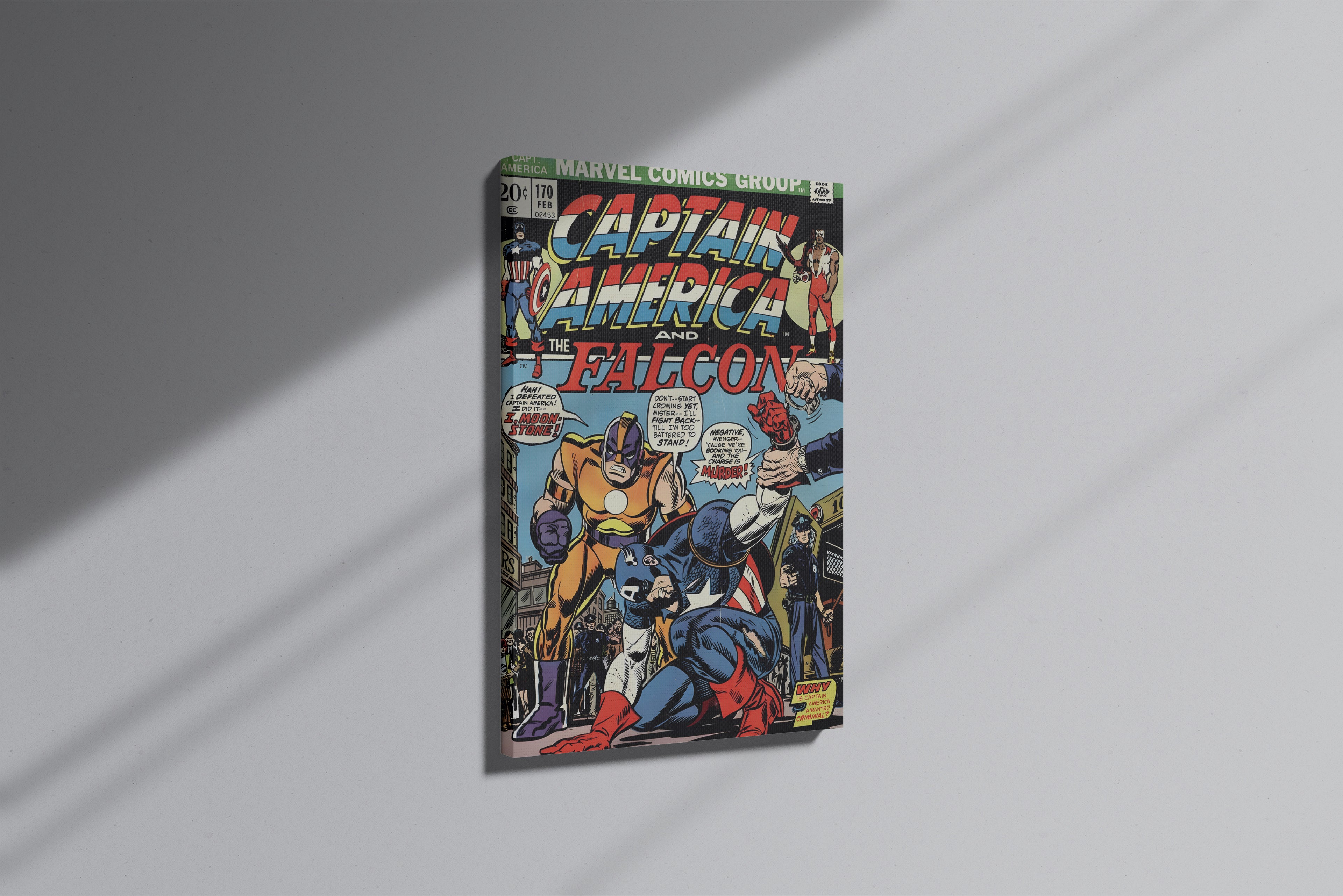 GeekCultcha Marvel Captain America and Falcon Premium Canvas Print