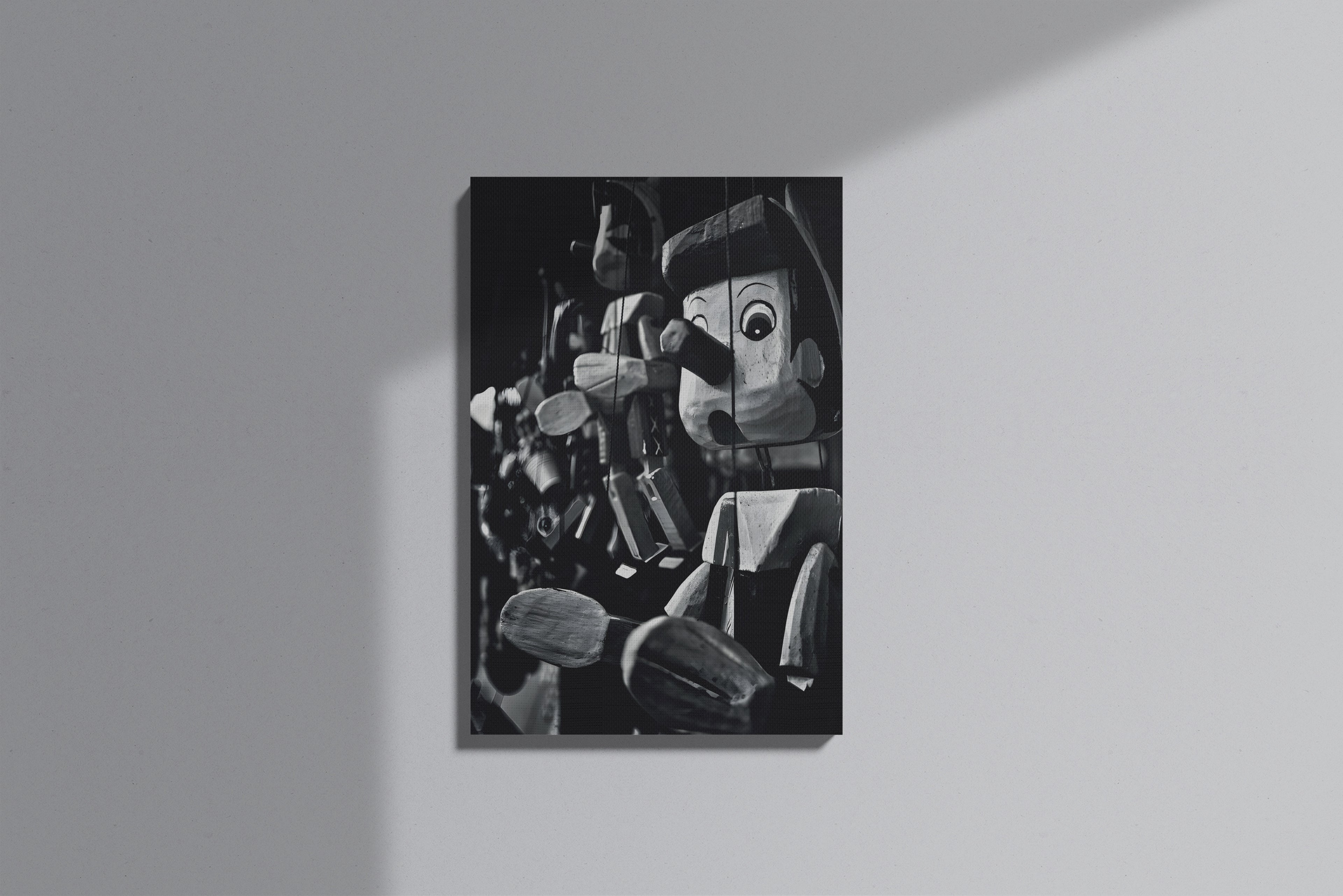 GeekCultcha Pinocchio Themed Premium Canvas Print
