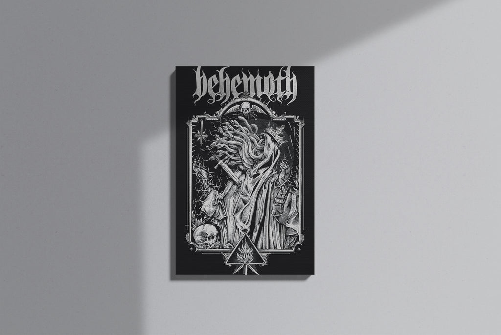 GeekCultcha Behemoth Themed Premium Canvas Painting Gothic Style