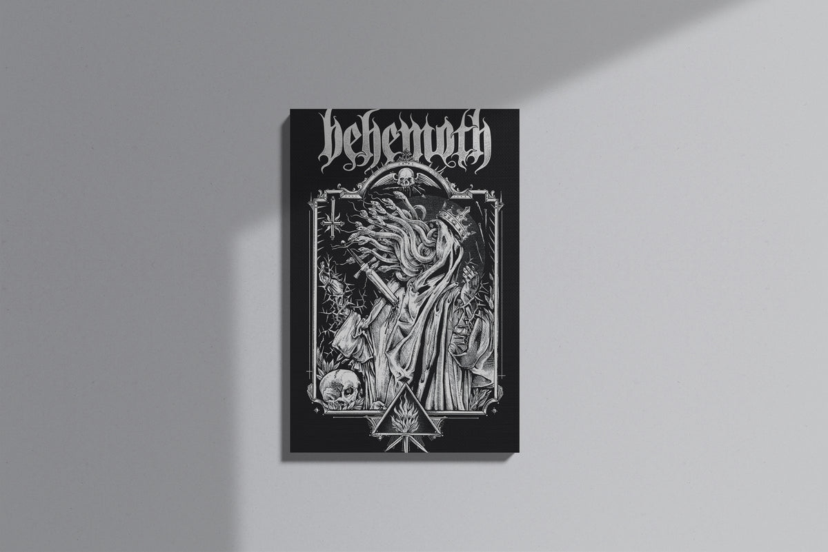 GeekCultcha Behemoth Themed Premium Canvas Painting Gothic Style