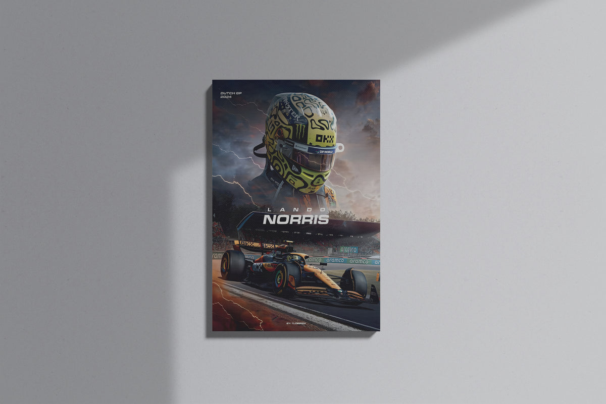GeekCultcha Formula 1 Lando Norris Premium Canvas Print