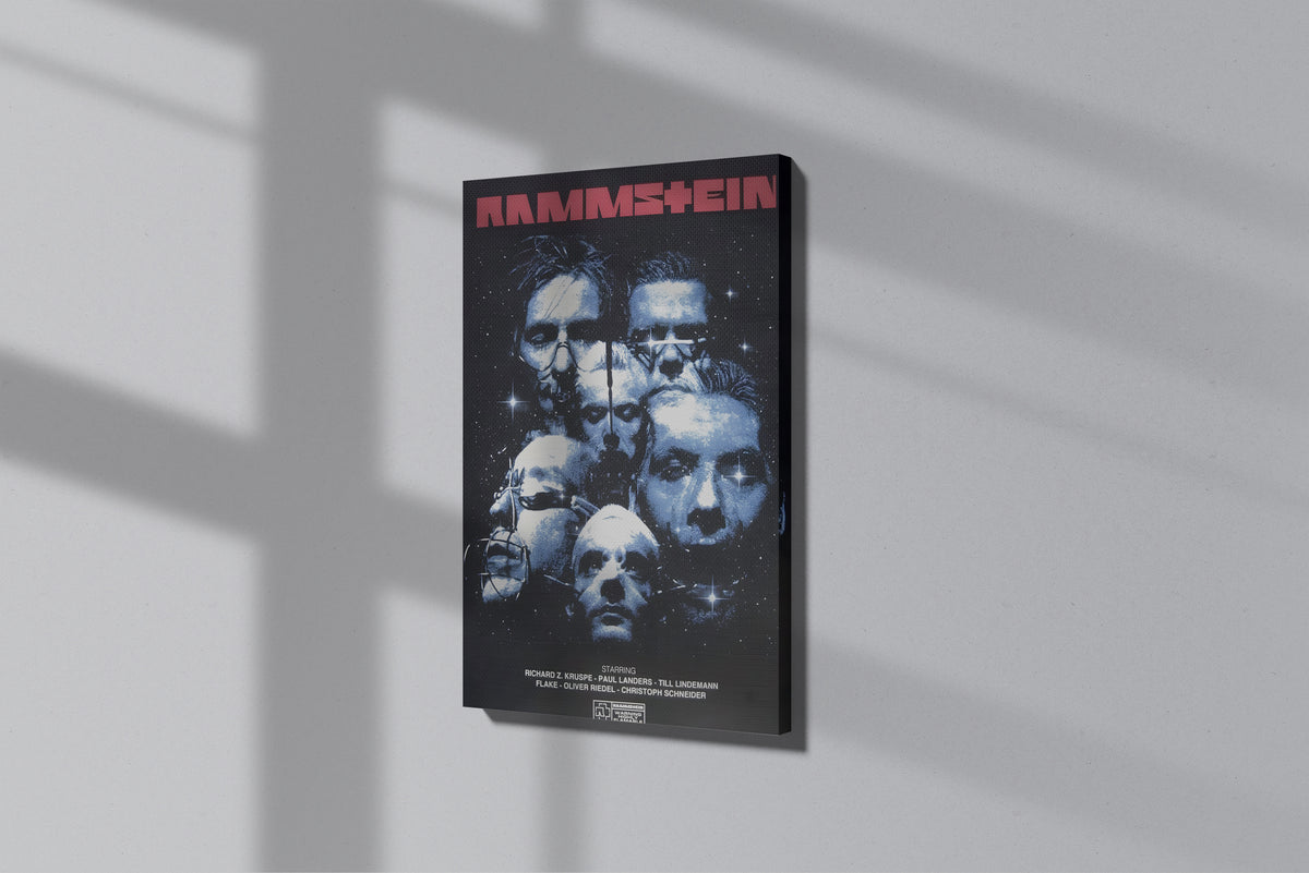 GeekCultcha Rammstein Group Premium Canvas Print