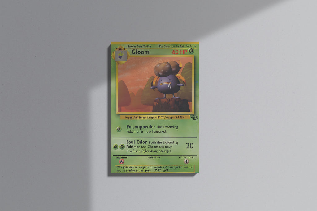 GeekCultcha Pokémon Gloom Themed Premium Canvas Painting