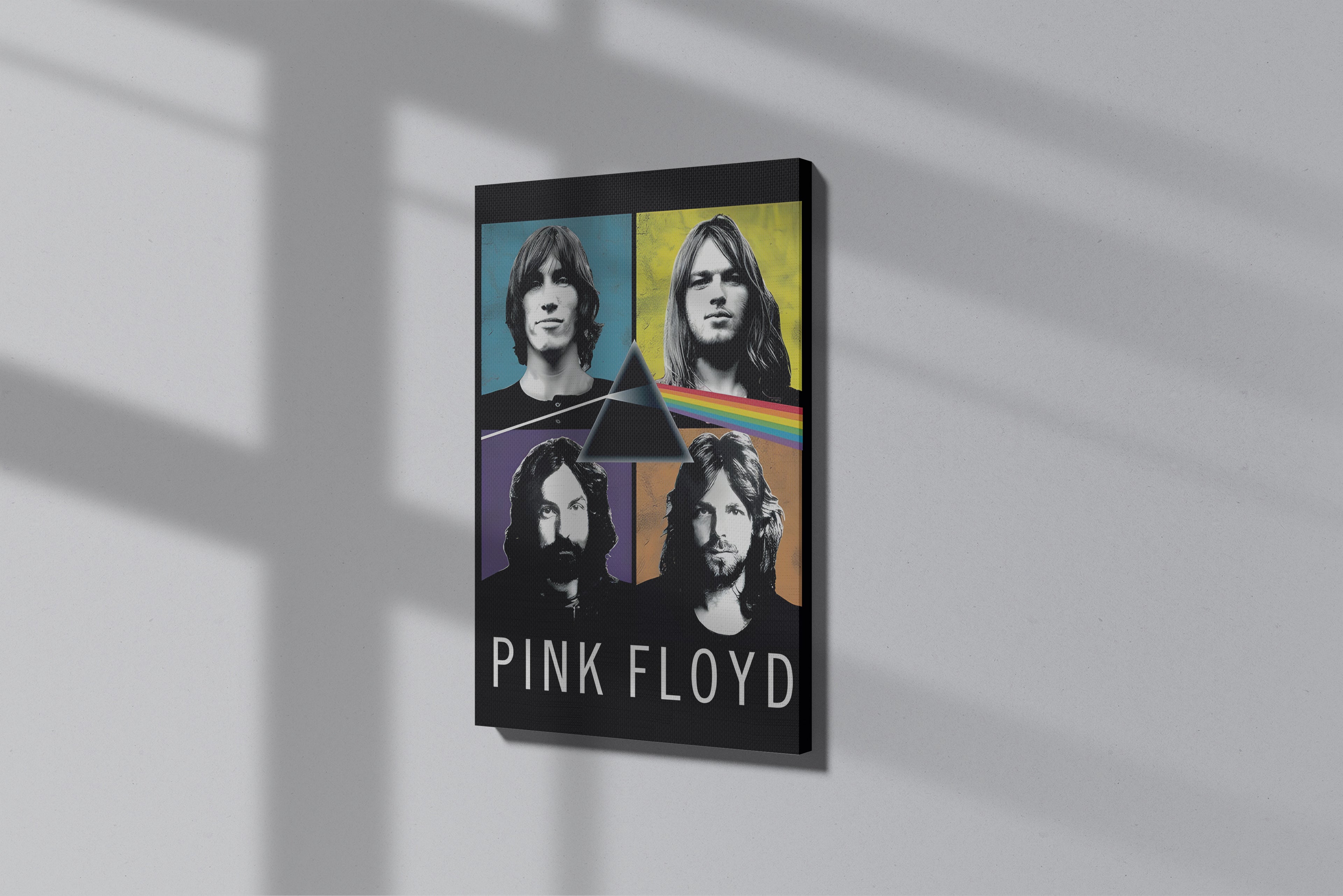 GeekCultcha Pink Floyd Iconic Album Stills Premium Canvas Painting