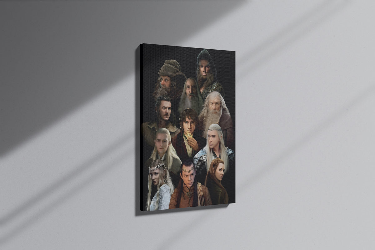 GeekCultcha The Lord of the Rings Character Themed Premium Canvas Print