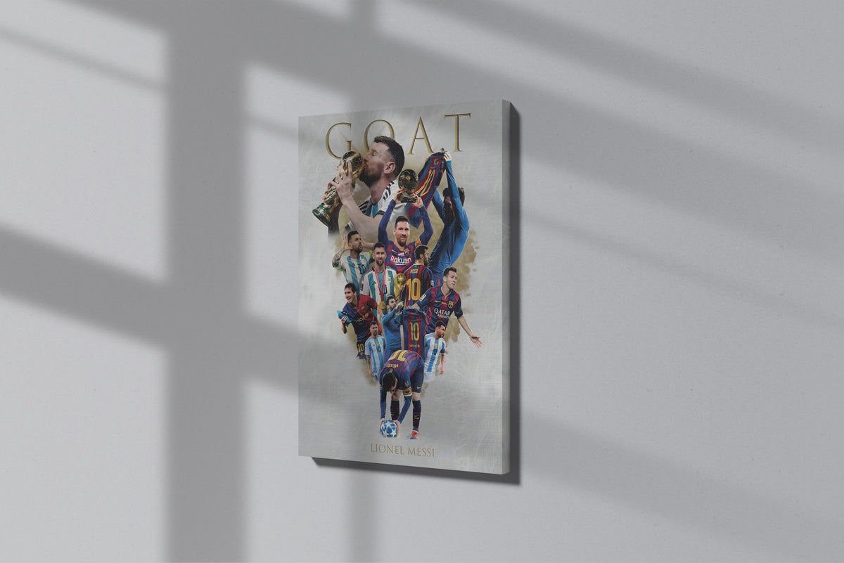 GeekCultcha Lionel Messi Football Legend Premium Canvas Painting