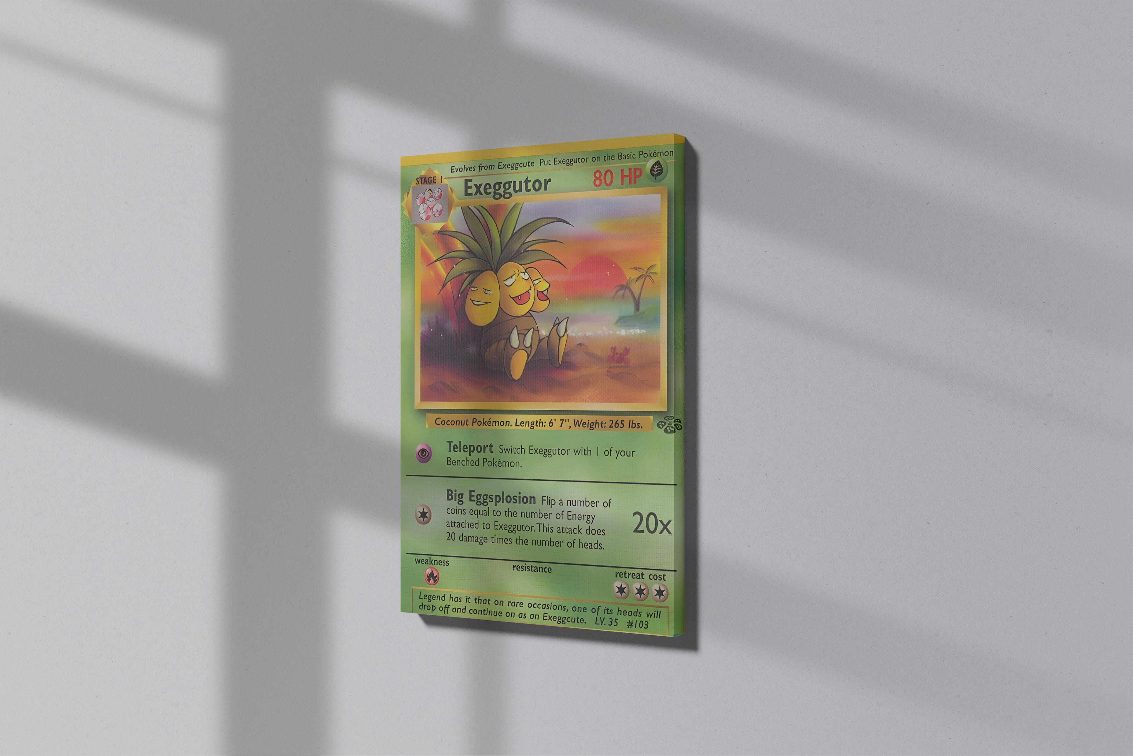 GeekCultcha Pokémon Exeggutor Premium Canvas Print