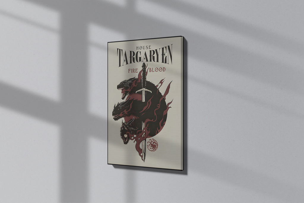 GeekCultcha Game of Thrones Targaryen Dynasty Premium Canvas Painting