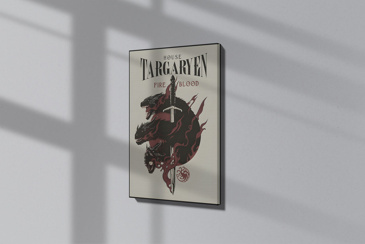 GeekCultcha Game of Thrones Targaryen Dynasty Premium Canvas Painting