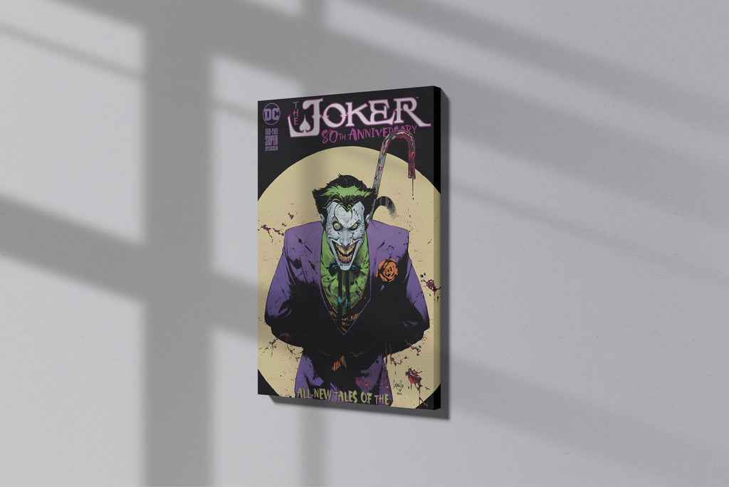 GeekCultcha DC Comics Joker 80th Anniversary Premium Canvas Print