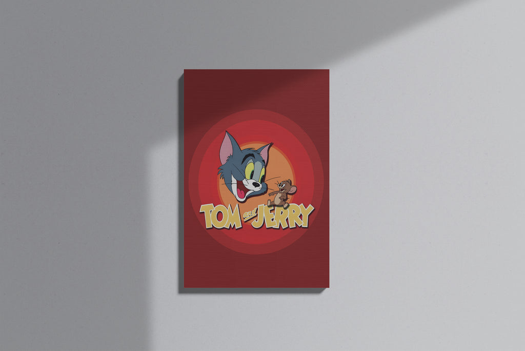 GeekCultcha Tom and Jerry Themed Premium Canvas Painting