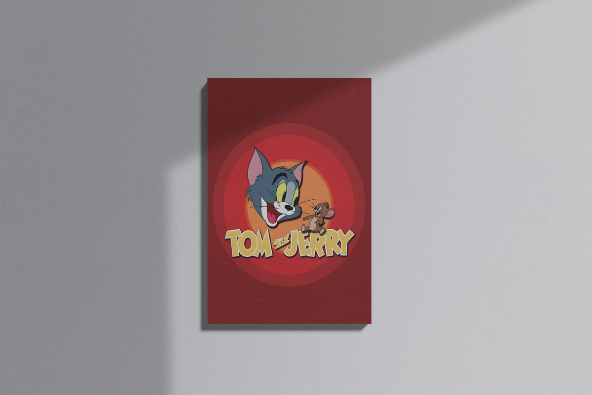 GeekCultcha Tom and Jerry Themed Premium Canvas Painting