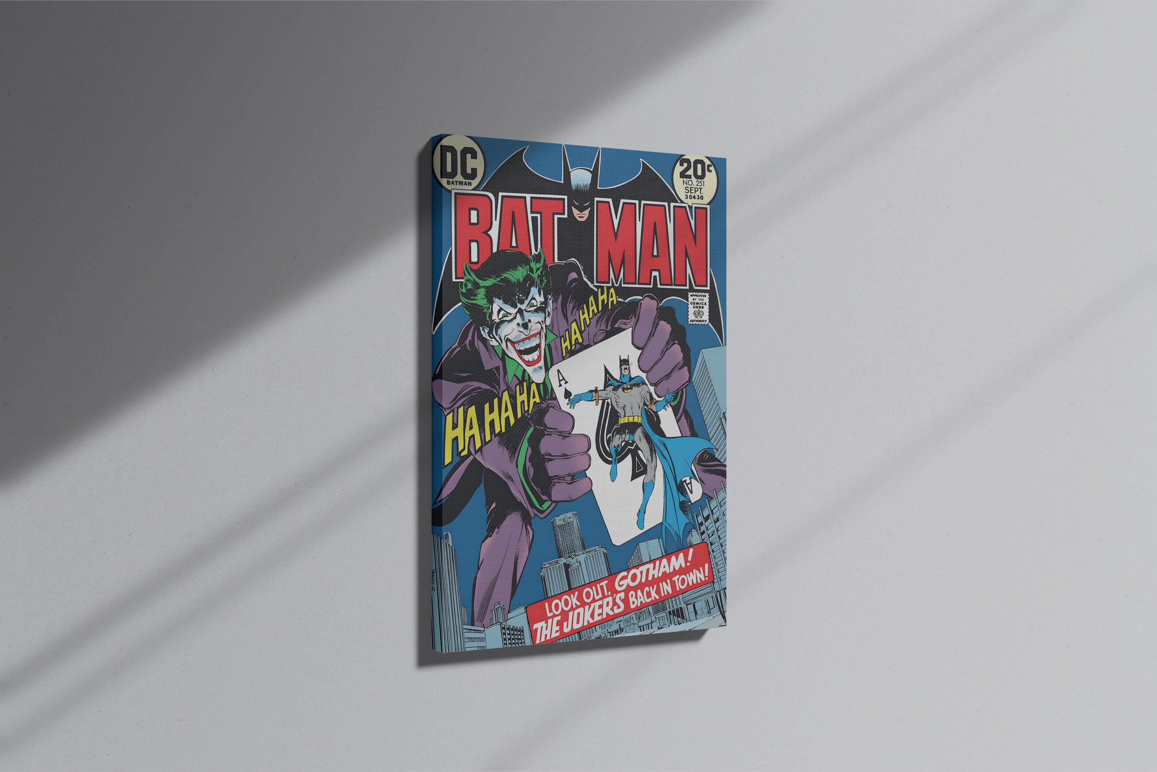 GeekCultcha DC Comics Batman Joker Premium Canvas Print