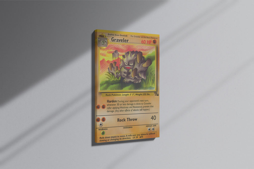 GeekCultcha Pokémon Graveler Premium Canvas Print
