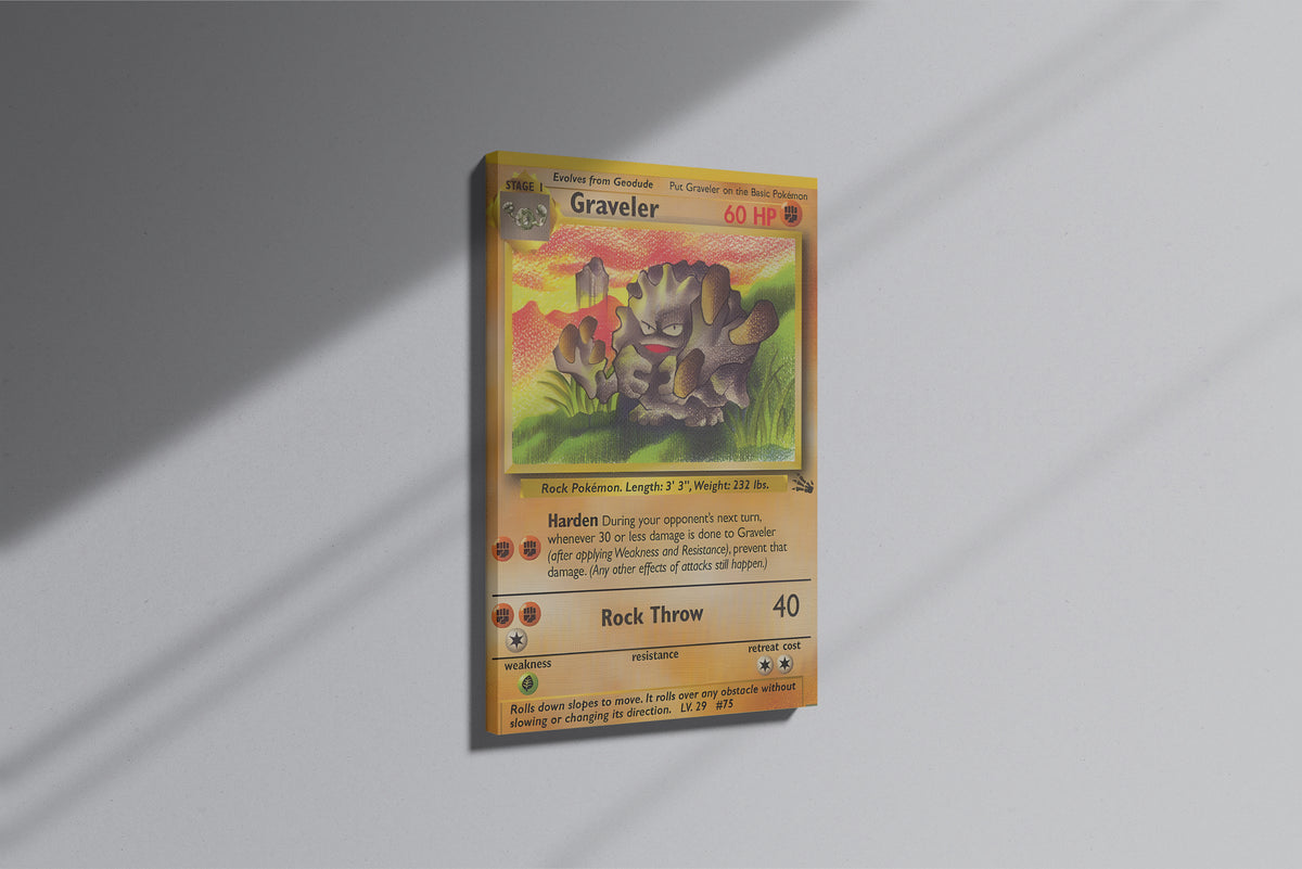 GeekCultcha Pokémon Graveler Premium Canvas Print