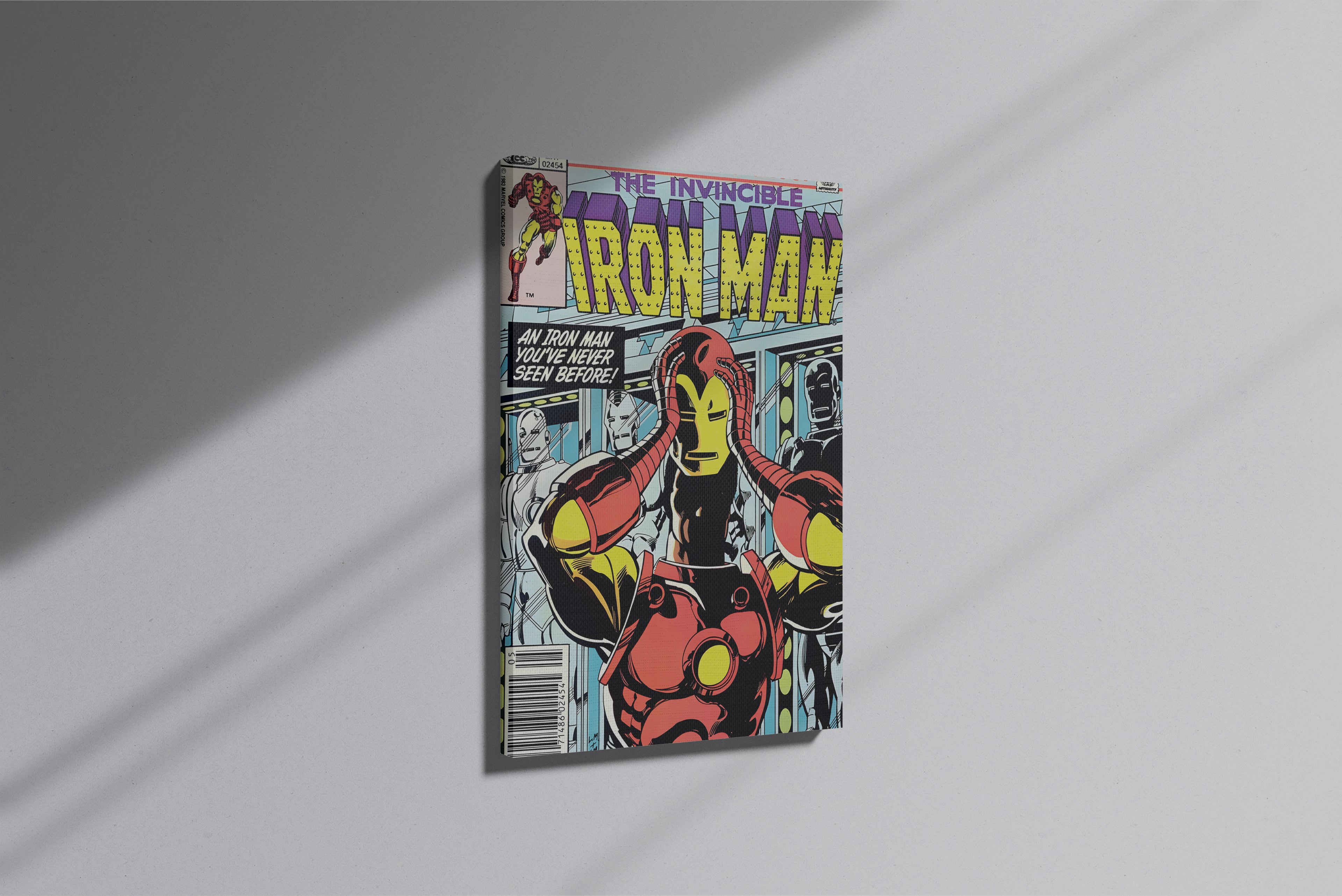 GeekCultcha Marvel Iron Man Premium Canvas Painting Retro Style