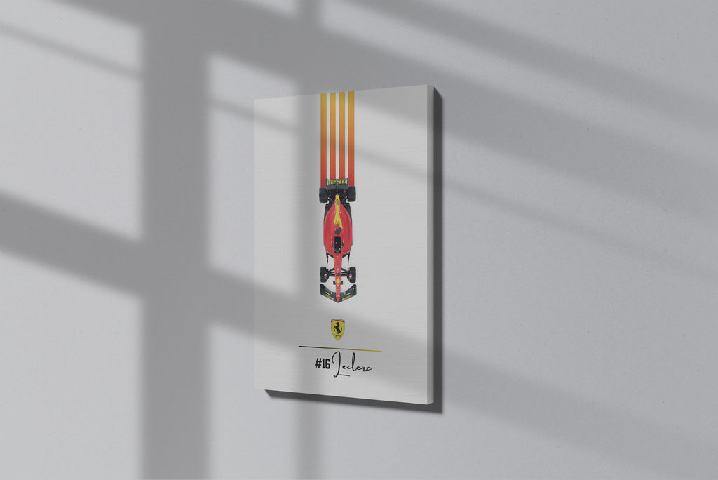 GeekCultcha Ferrari Leclerc Premium Canvas Print