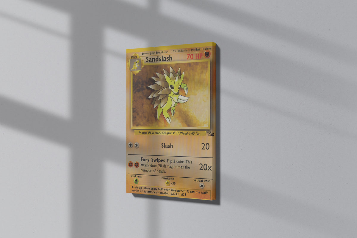GeekCultcha Pokémon Sandslash Premium Canvas Print