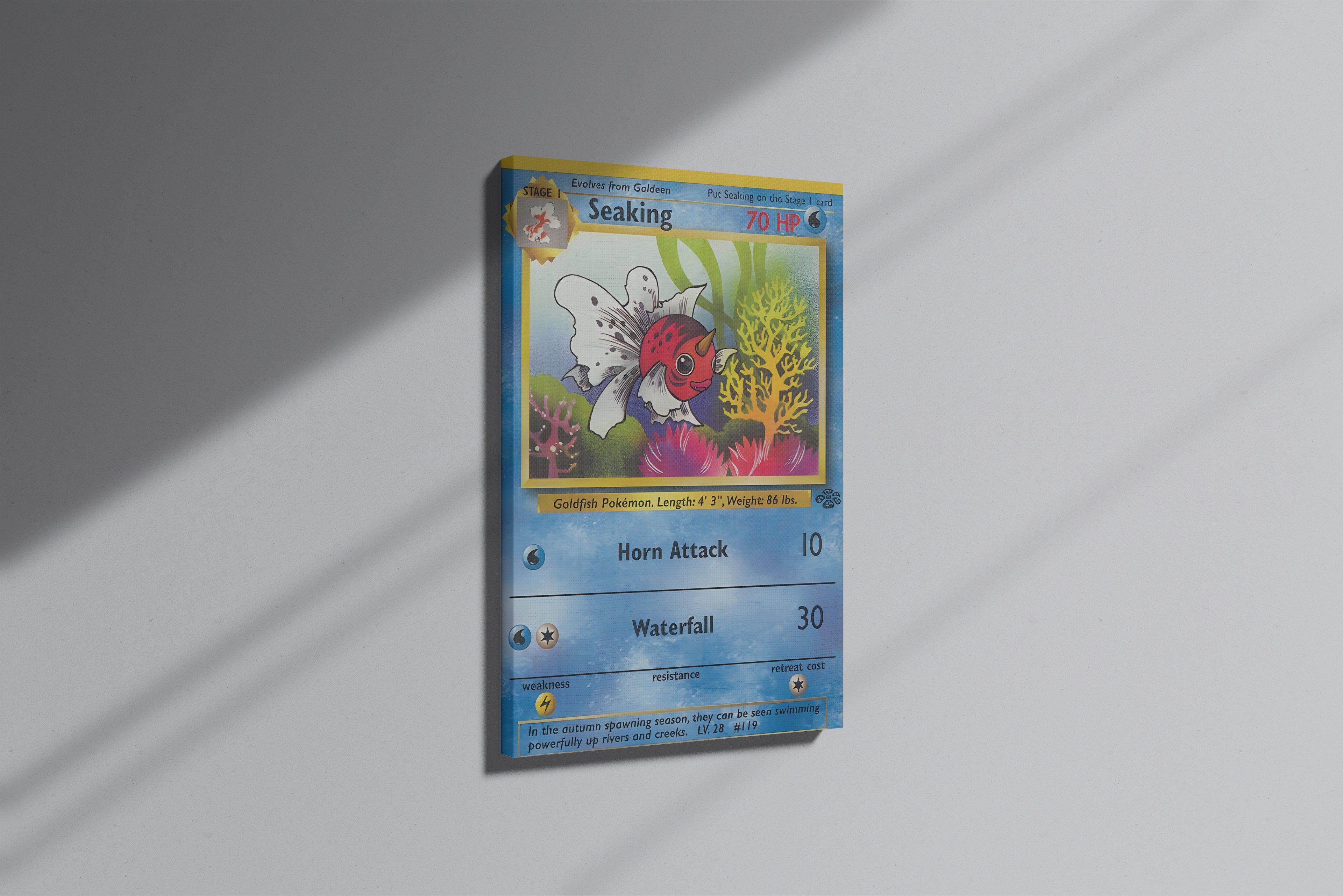 GeekCultcha Pokémon Seaking Premium Canvas Print