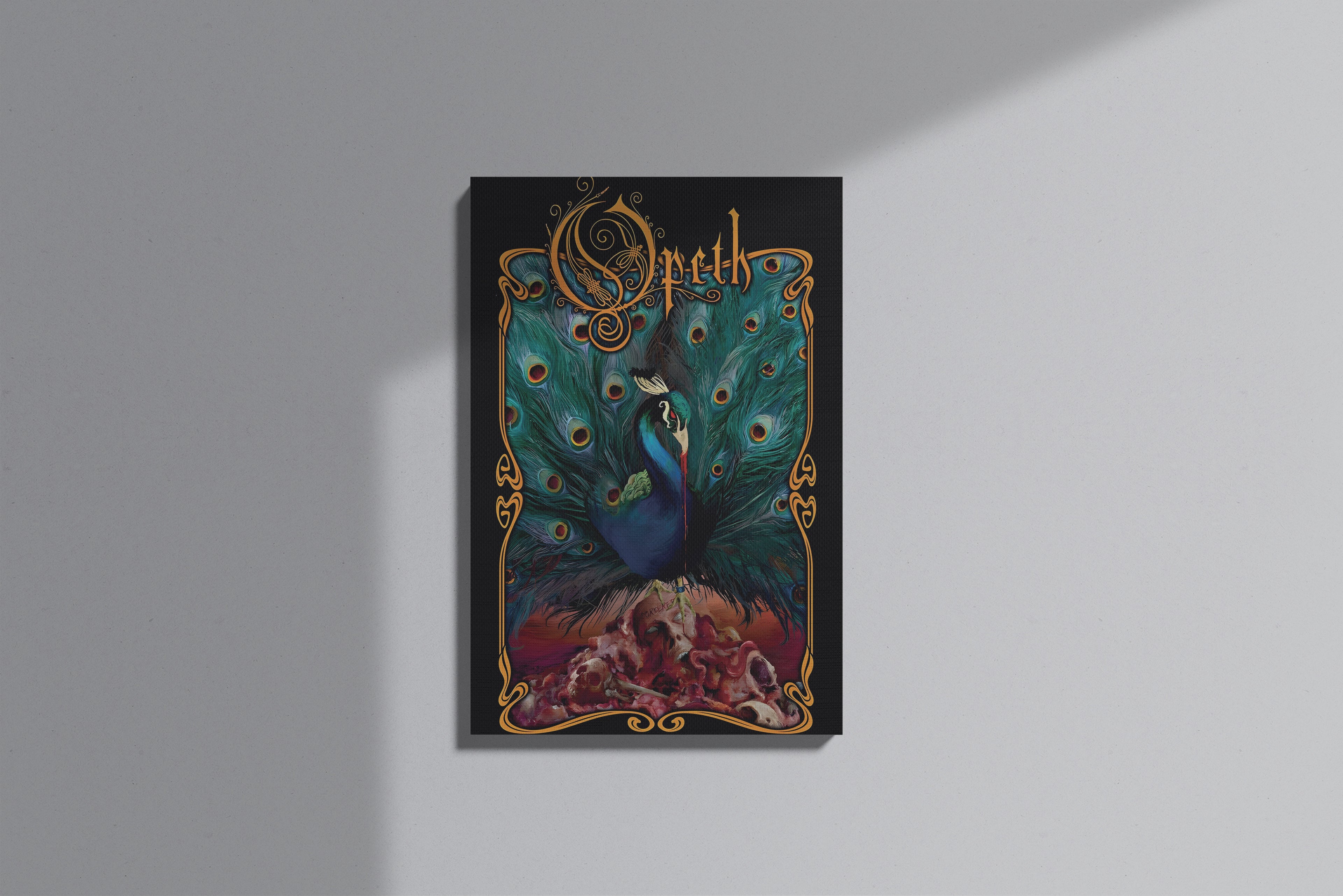 GeekCultcha Opeth Peacock Art Canvas Painting
