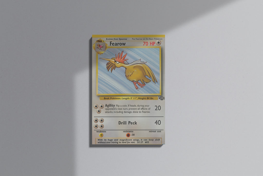 GeekCultcha Pokémon Fearow Premium Canvas Print