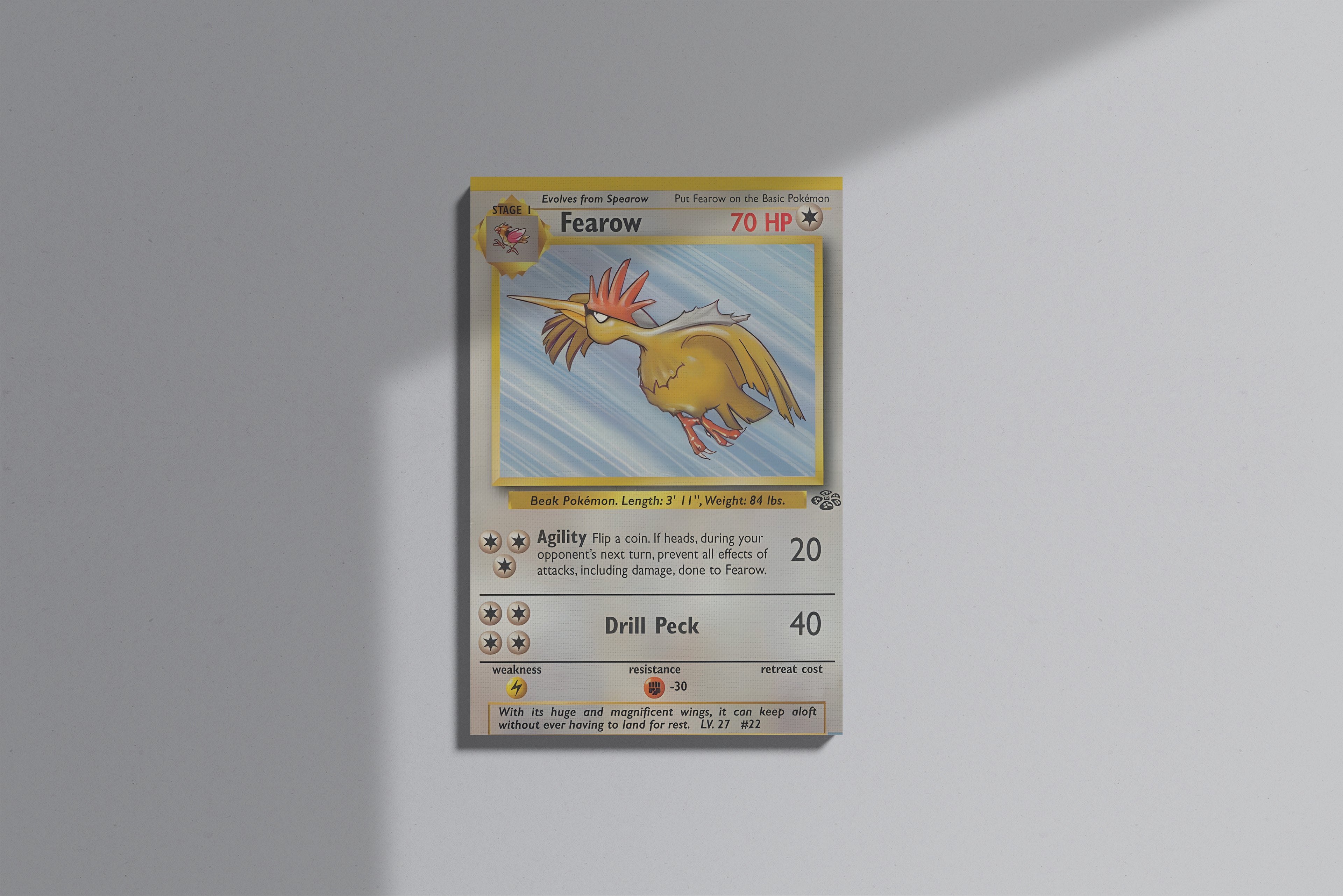 GeekCultcha Pokémon Fearow Premium Canvas Print