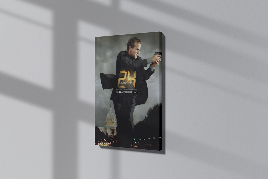 GeekCultcha 24 Series Jack Bauer Premium Canvas Painting
