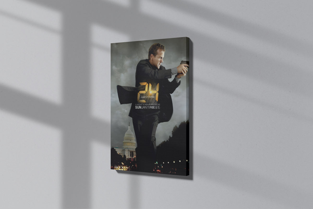 GeekCultcha 24 Series Jack Bauer Premium Canvas Painting