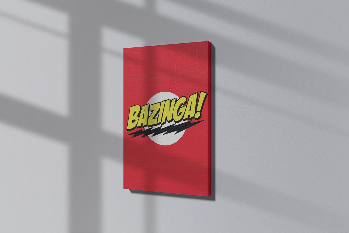 GeekCultcha The Big Bang Theory Bazinga Premium Canvas Print