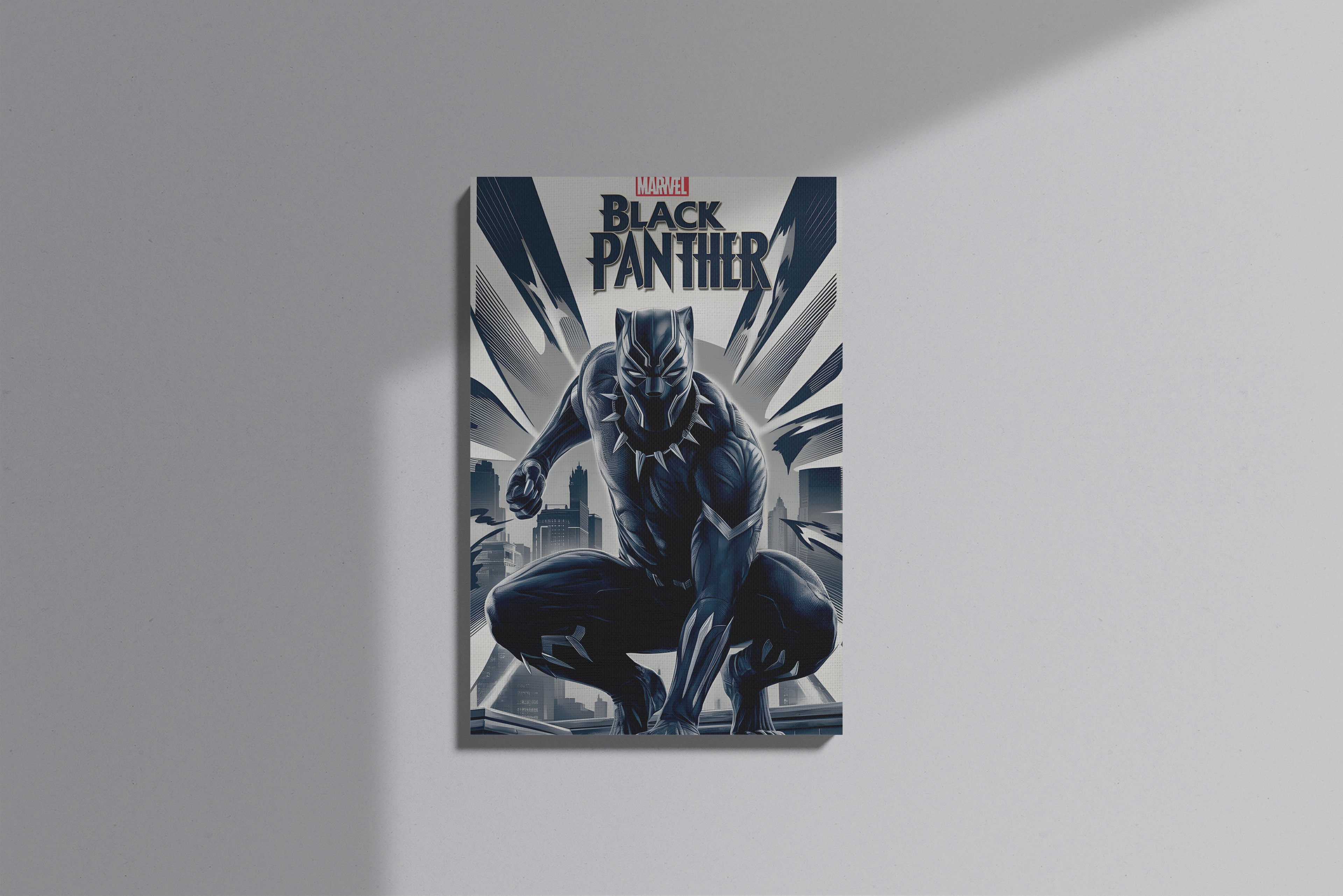 GeekCultcha Marvel Black Panther Premium Canvas Print