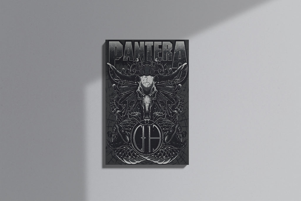 GeekCultcha Pantera Design Premium Canvas Painting