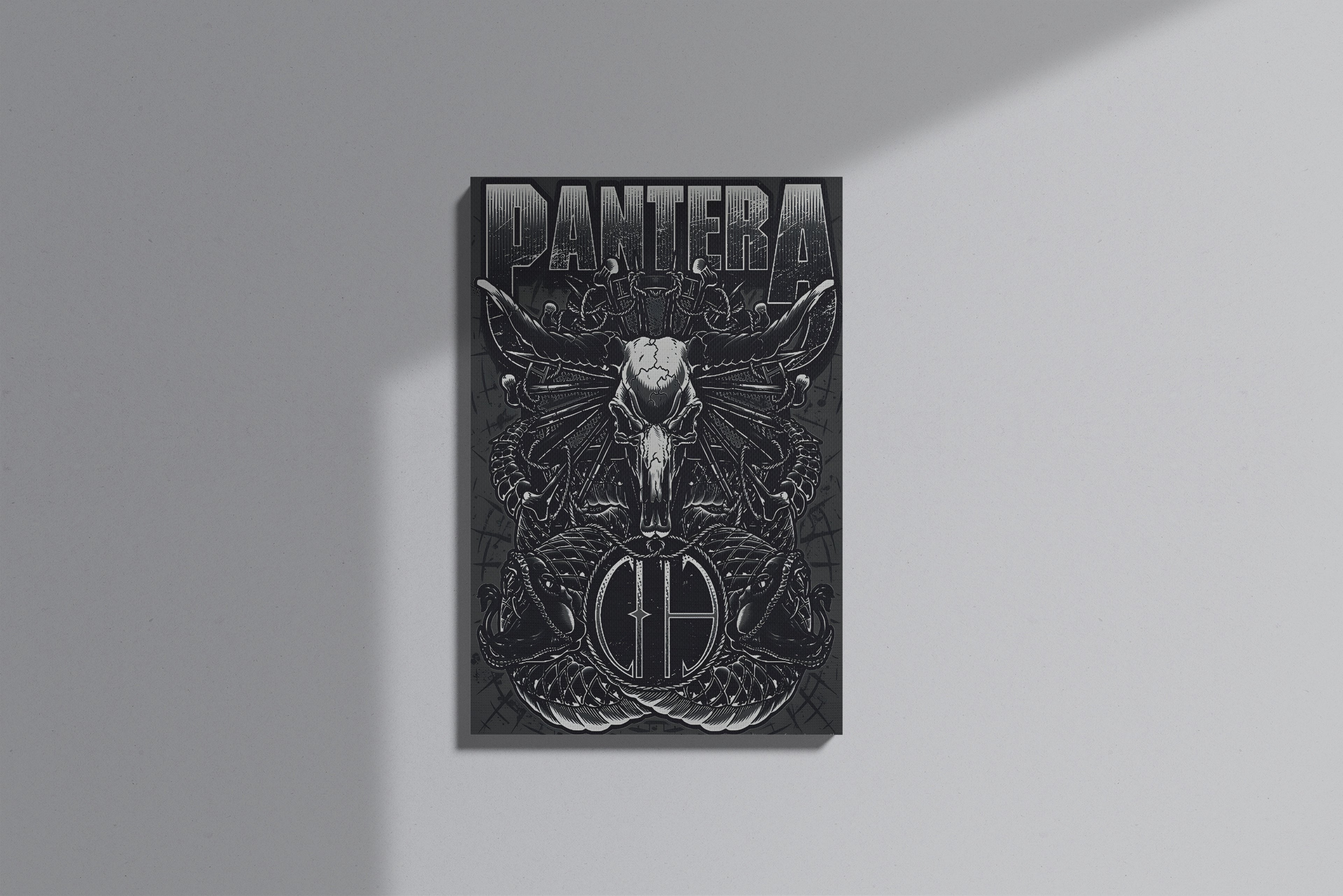 GeekCultcha Pantera Design Premium Canvas Painting