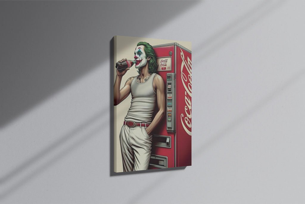 GeekCultcha Joker and Coca-Cola Themed Premium Canvas Painting