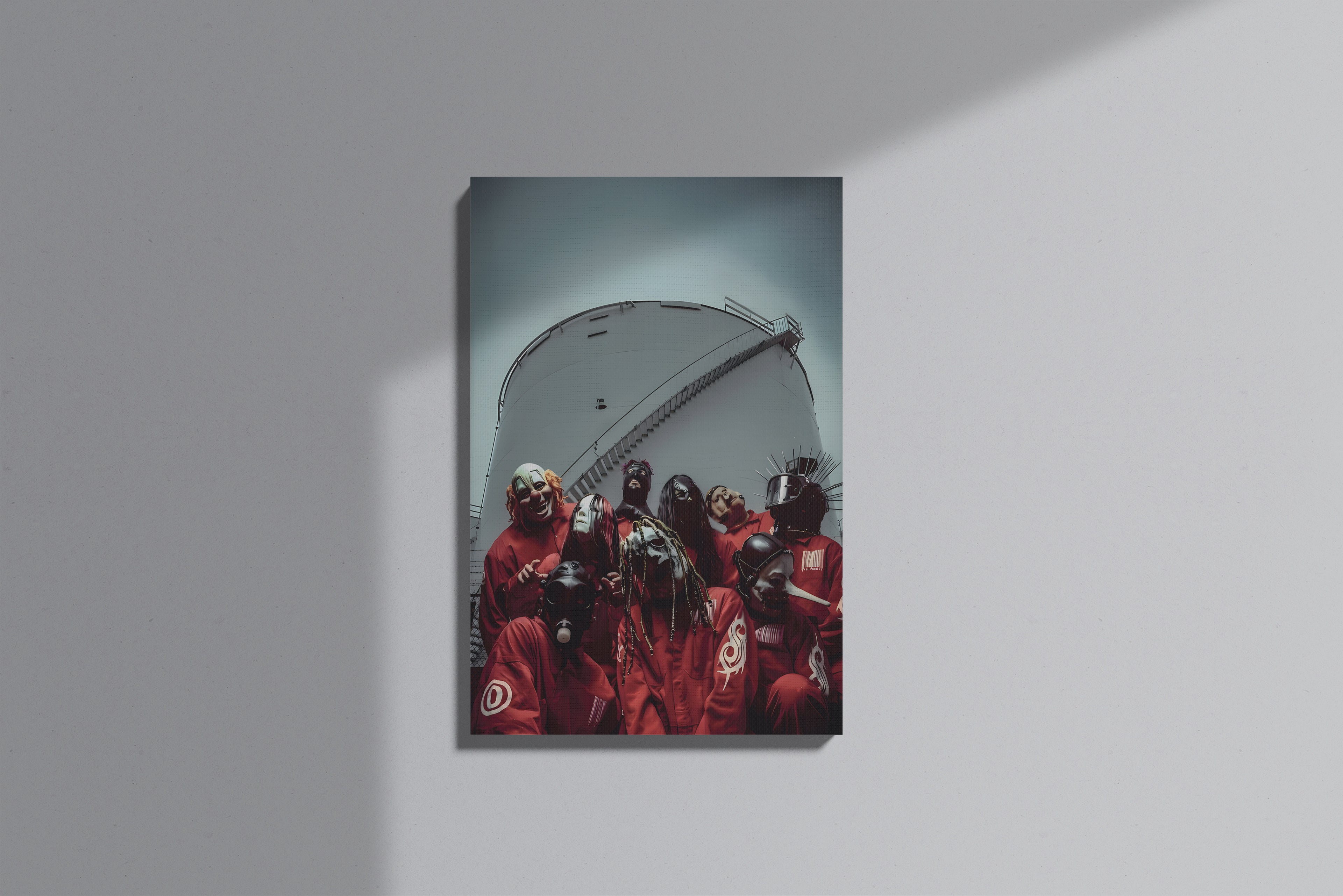 GeekCultcha Slipknot Masked Legends Premium Canvas Painting