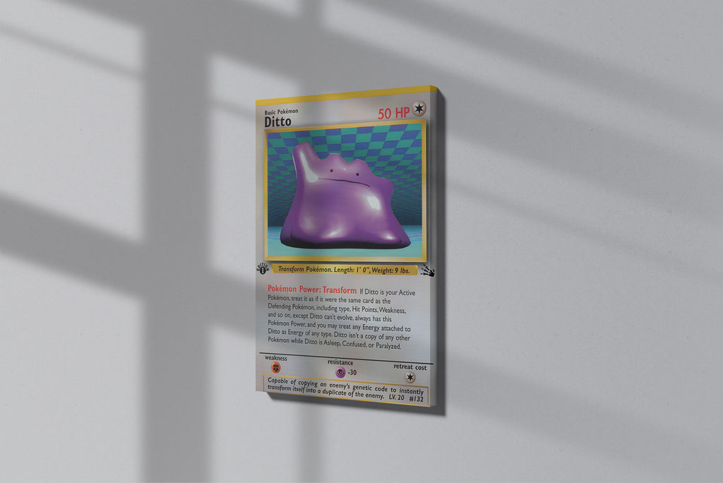 GeekCultcha Pokémon Ditto Premium Canvas Print